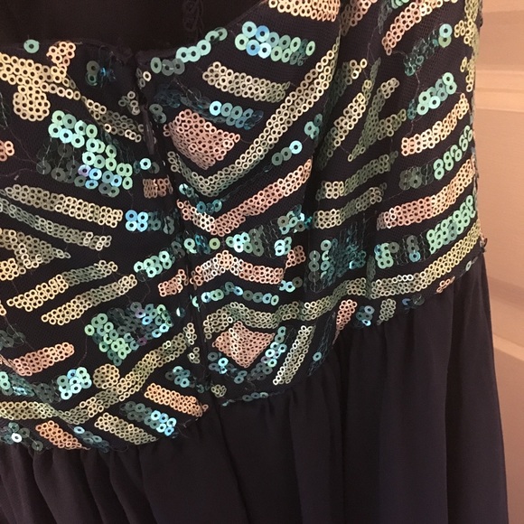 As U Wish Blue prom dress - Picture 4 of 4